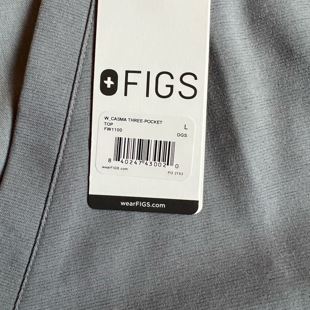 Figs Space Grey Casma Scrub Top - Picture 3 of 3